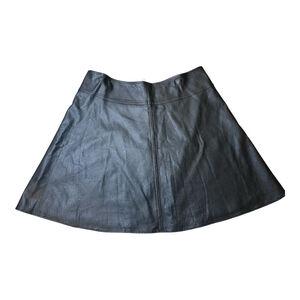 Mark Zunino pleather Skirt, Size 14, Black‎